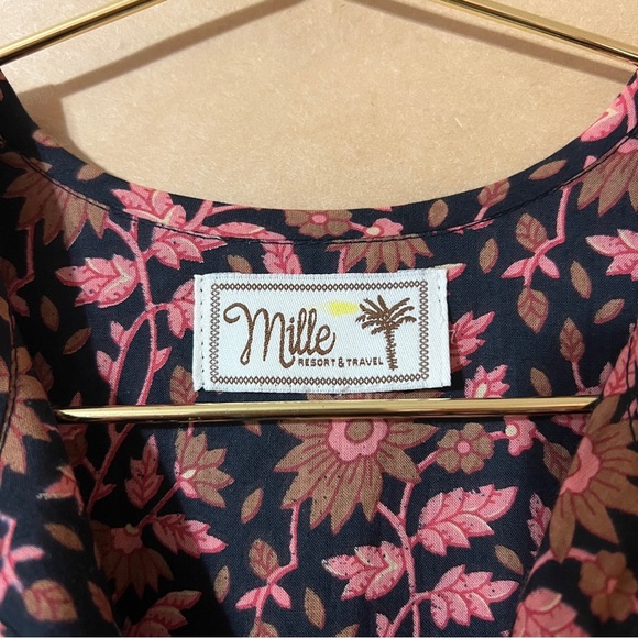 Tuckernuck | Mille Resort Daisy Dress Fiore Popover Tie Neck Mini Dress Size S - Picture 3 of 12